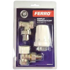 Termostatická zostava rohová s hlavicou GT11 a spätným ventilom ZTM08 Ferro www.69x.sk