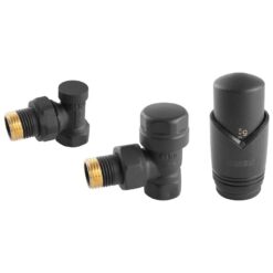 Termostatická zostava uhlová antracit Ferro www.69x.sk