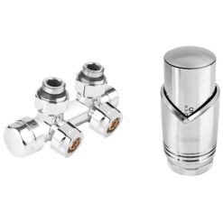 Termostatická zostava uhlová  chróm Ferro www.69x.sk