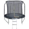 Trampolína COMFORT s rebríkom 244cm čierna Merkury Market www.69x.sk