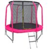 Trampolína COMFORT s rebríkom 244cm ružová Merkury Market www.69x.sk