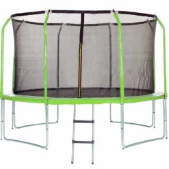 Trampolína COMFORT s rebríkom 366cm zelená Merkury Market www.69x.sk