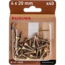 Tvrdená skrutka so zápustnou hlavou 4 x 20mm Koelner www.69x.sk