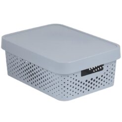 Úložný box s vrchnákom Infinity 11l 229163 svetlosivá Merkury Market www.69x.sk