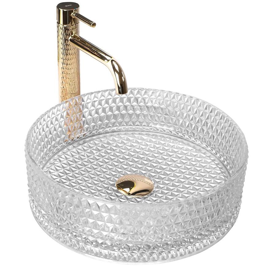 Umývadlo na dosku Cristal Transparent REA www.69x.sk