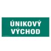 Únikový východ 210x87 mm samolepka PHT www.69x.sk