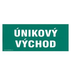 Únikový východ 210x87 mm samolepka PHT www.69x.sk