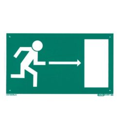 Únikový východ vpravo 210x123 mm plastová tabuľka PHT www.69x.sk