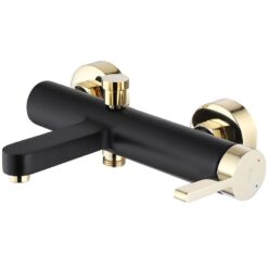 Vaňová batéria s vaňovou sadou Rea Polo čierna-zlatá REA www.69x.sk