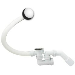 Vaňový sifón, automatická zátka, chrómovaný gombík (pri prepade), otočný vývod priemer 50 Akces www.69x.sk