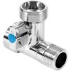 Ventil guľový uhlový trojcestný – remer 1/2˝ x 1/2˝ x 3/4˝ Merkury Market www.69x.sk