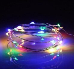 Vianočné LED svetielka 20l drôtik kvapky na batérie 4/19/nik/m  www.69x.sk