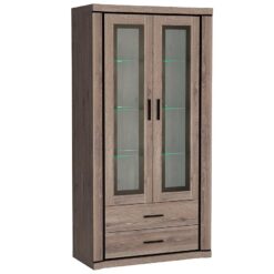 Vitrína Dallas D17 hľuzový dub Merkury Market www.69x.sk