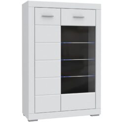 Vitrína Snow 1D1S3P SNWV521 biely mat Merkury Market www.69x.sk