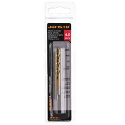 Vrták do kovu, dvojité brúsené, titánové, 4,0 mm, Jufisto JUFISTO www.69x.sk