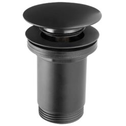 Vypúšťací ventil okrúhly veľký Rotondo s prietokom G 5/4 čierny Ferro www.69x.sk