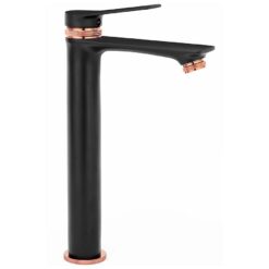 Vysoká umývadlová batéria Rea Viral čierna-ružové zlato REA www.69x.sk