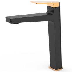 Vysoká umývadlová batéria Royal Black Rose Gold AQUA MERCADO CLASSIC www.69x.sk