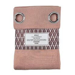 Záclona na priechodkách Dolly polyester svetloružová 140x180 (x2) Merkury Home MERKURY HOME www.69x.sk