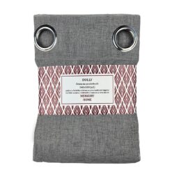 Záclona na priechodkách Dolly polyester tmavo šedá 140x180 (x2) Merkury Home MERKURY HOME www.69x.sk