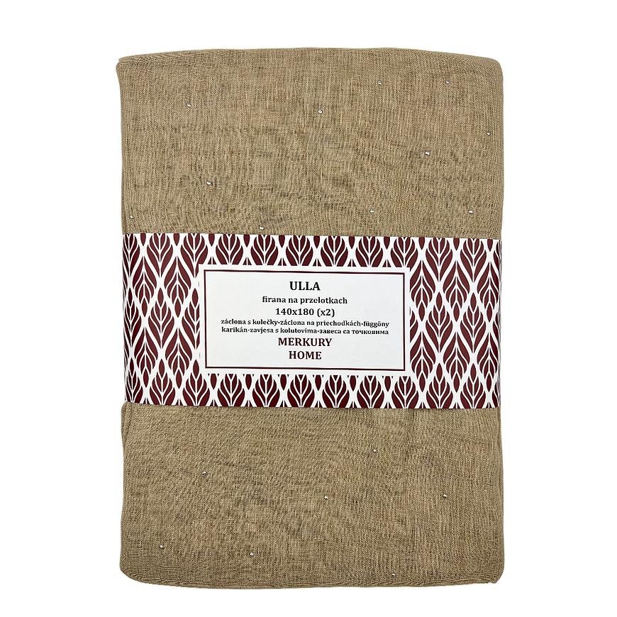 Záclona na priechodkách Ulla polyester béžová 140x180 Merkury Home II/22 MERKURY HOME www.69x.sk