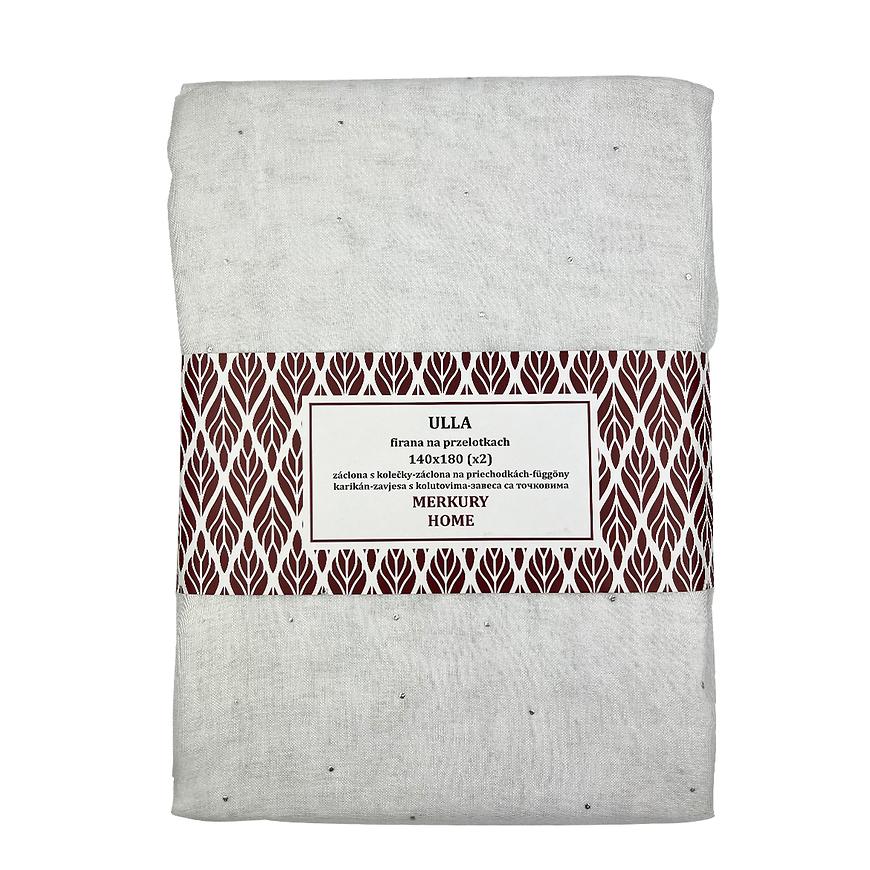Záclona na priechodkách Ulla polyester biela 140x180 Merkury Home II/22 MERKURY HOME www.69x.sk