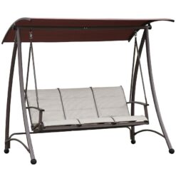 Záhradná hojdačka béžová Merkury Market www.69x.sk