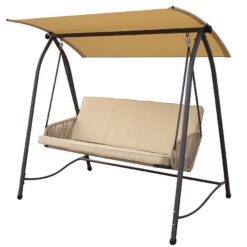 Záhradná hojdačka béžová  www.69x.sk