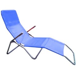 Záhradné ležadlo D-054 modré Merkury Market www.69x.sk