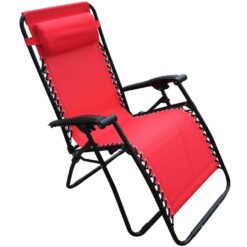 Záhradné ležadlo D-070 červené Merkury Market www.69x.sk