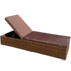 Záhradné ležadlo New York hnedé Merkury Market www.69x.sk