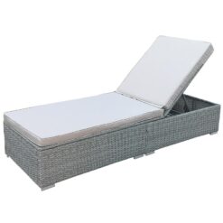 Záhradné ležadlo New York sivé Merkury Market www.69x.sk