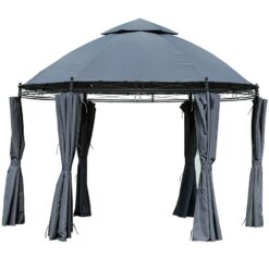 Záhradný pavilón 3,5 m šedý Merkury Market www.69x.sk