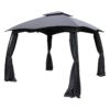 Záhradný pavilón 3x3 m grafitová  www.69x.sk
