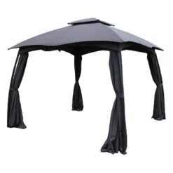 Záhradný pavilón 3x3 m grafitová  www.69x.sk
