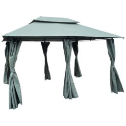 Záhradný pavilón 3x4x2,75 m grafitová Merkury Market www.69x.sk