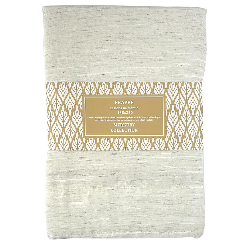 Záves na páske Frappe 135x250 natural Merkury Home MERKURY HOME www.69x.sk