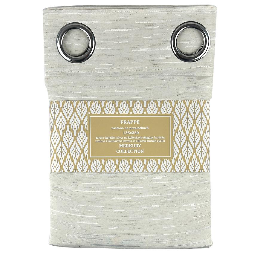 Záves na prechodkách Frappe 135x250 natural Merkury Home MERKURY HOME www.69x.sk