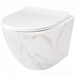 Závesná WC misa Carlos duroplast/Flat/Zm Aiax Shiny REA www.69x.sk